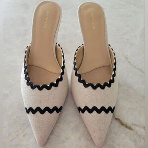 Ann Taylor Ric Rac Mule Pumps